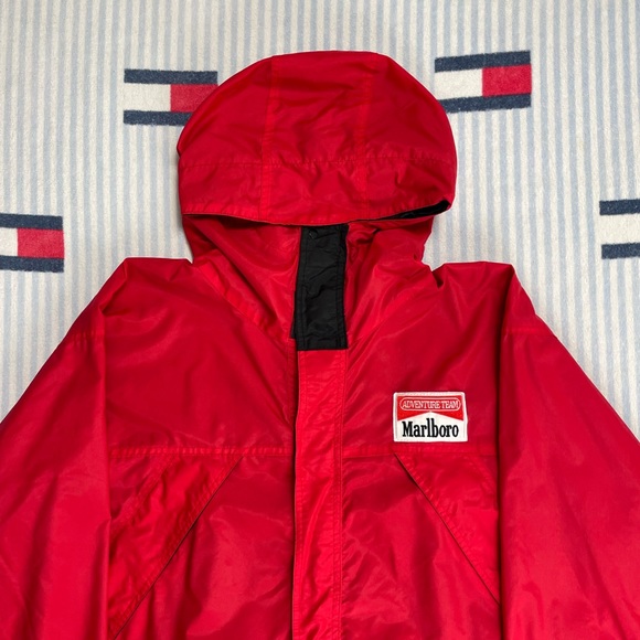 Vintage Marlboro Adventure Team Full Zip Up Hooded Windbreaker Jacket - Picture 3 of 14